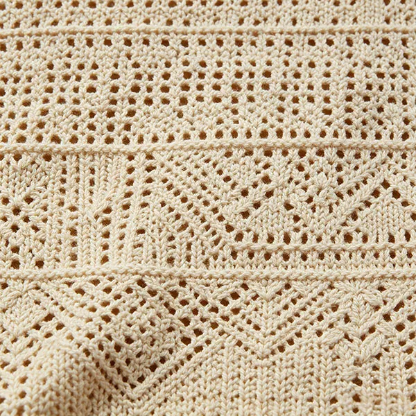 Geometric Openwork Pointelle